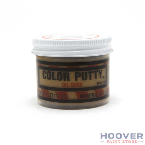 Oil Based Color Putty is used to fill holes in interior stained wood trim.