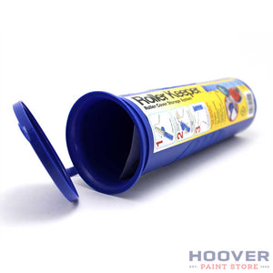 Avaliable at Hoover Paint Store, this plastic Roller Keeper will safely store a 9" roller cover. Keeping it wet for an extended time eliminates the need to clean out the cover between coats of paints.