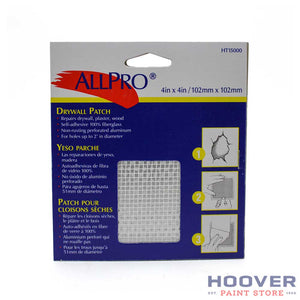 Allpro self adhesive metal wall patch to cover  up to a 2" hole.