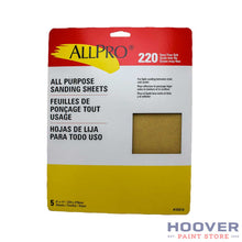 Load image into Gallery viewer, Allpro 9x11 Handy Pack All Purpose Sandpaper
