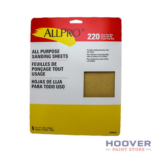 Allpro 9x11 Handy Pack All Purpose Sandpaper