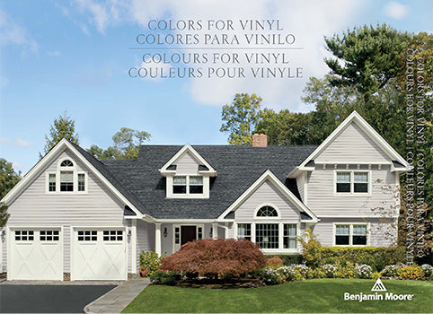 Benjamin Moore Colors For Vinyl Brochure available at Hoover Paint Store and hooverpaint.com 