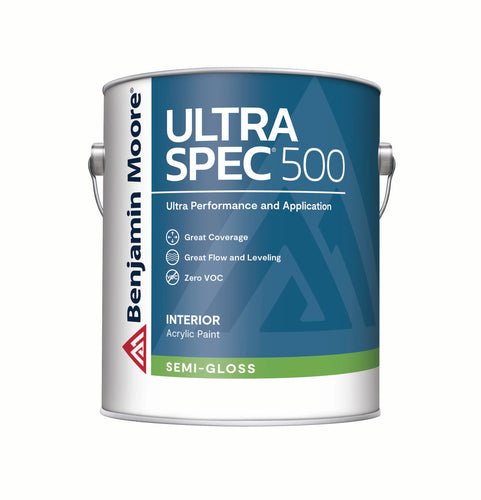 Ultra Spec® 500 Semi-Gloss Interior Paint. This is a professional-quality interior coating designed to meet the needs of professional painting contractors