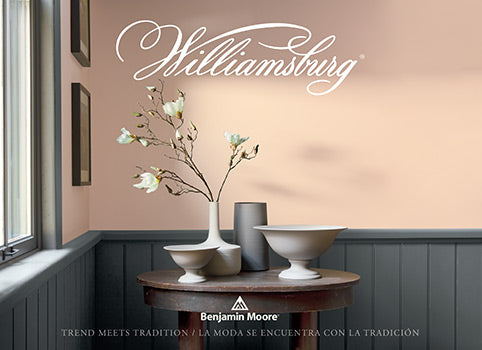 Benjamin Moore Williamsburg Color brochure available at Hoover Paint Store and Hooverpaint.com